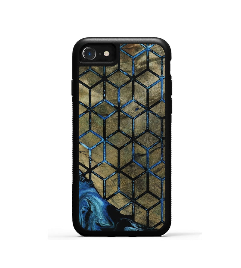 iPhone SE Wood Phone Case - Lila (Pattern, 800659)