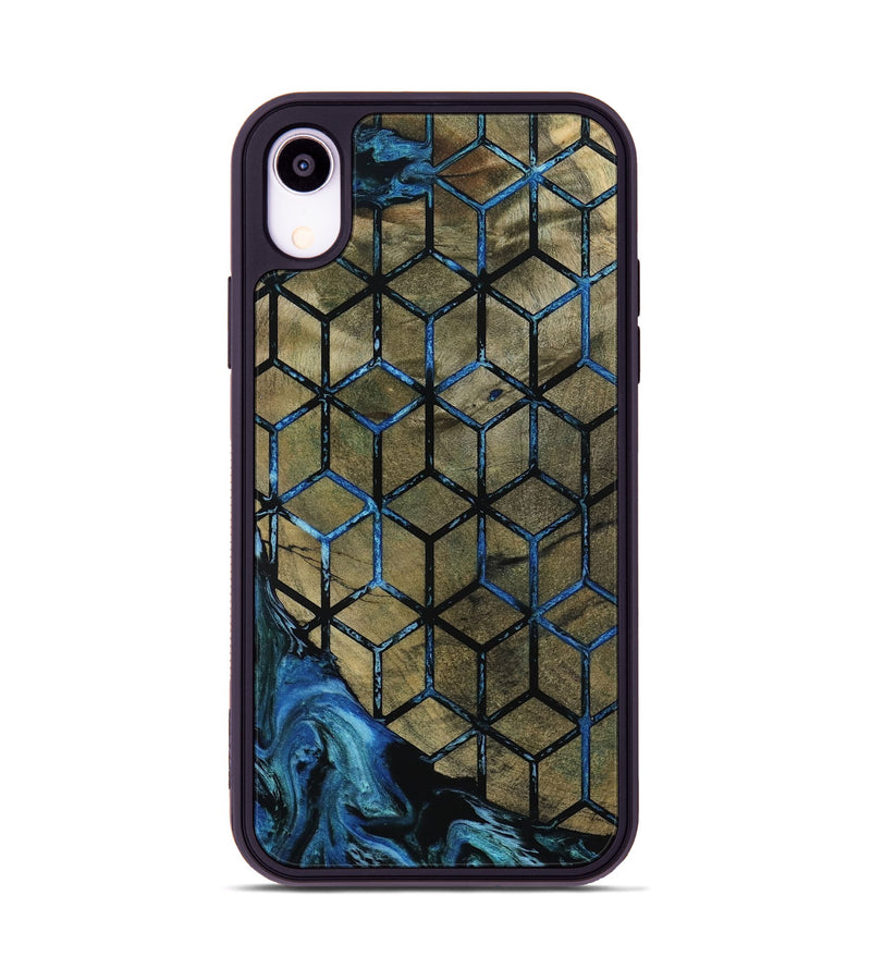 iPhone Xr Wood Phone Case - Lila (Pattern, 800659)