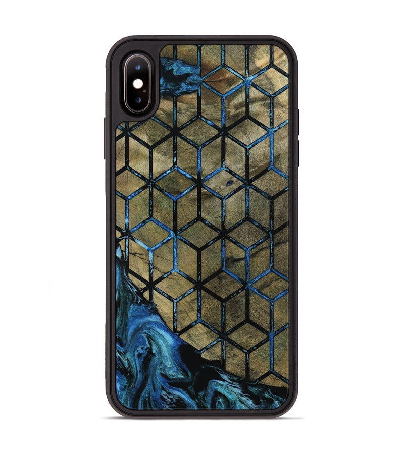 iPhone Xs Max Wood Phone Case - Lila (Pattern, 800659)