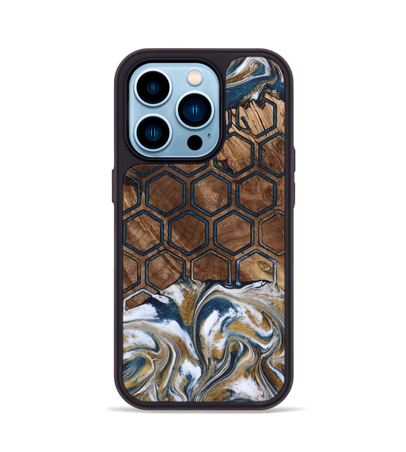 iPhone 14 Pro Wood Phone Case - Renae (Pattern, 800660)