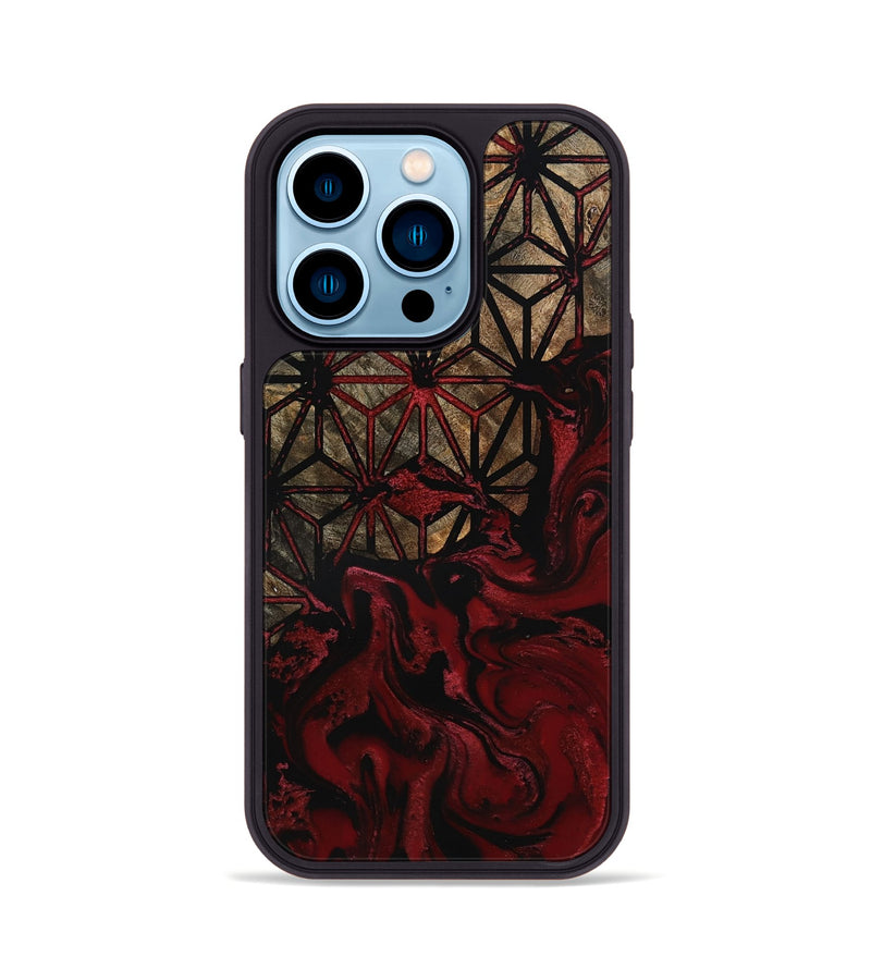 iPhone 14 Pro Wood Phone Case - Cassidy (Pattern, 800661)