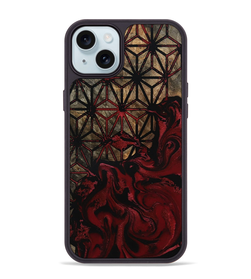 iPhone 15 Plus Wood Phone Case - Cassidy (Pattern, 800661)