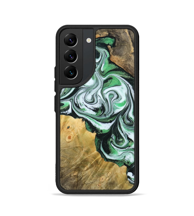 Galaxy S22 Wood Phone Case - Jaclyn (Green, 800662)