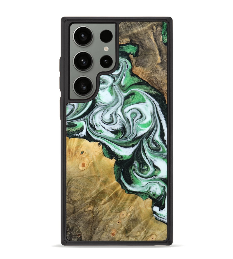 Galaxy S23 Ultra Wood Phone Case - Jaclyn (Green, 800662)