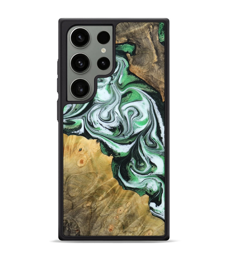 Galaxy S24 Ultra Wood Phone Case - Jaclyn (Green, 800662)