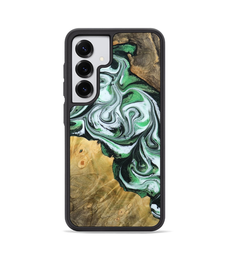 Galaxy S25 Wood Phone Case - Jaclyn (Green, 800662)