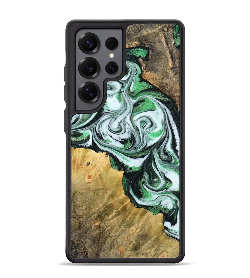 Galaxy S25 Ultra Wood Phone Case - Jaclyn (Green, 800662)
