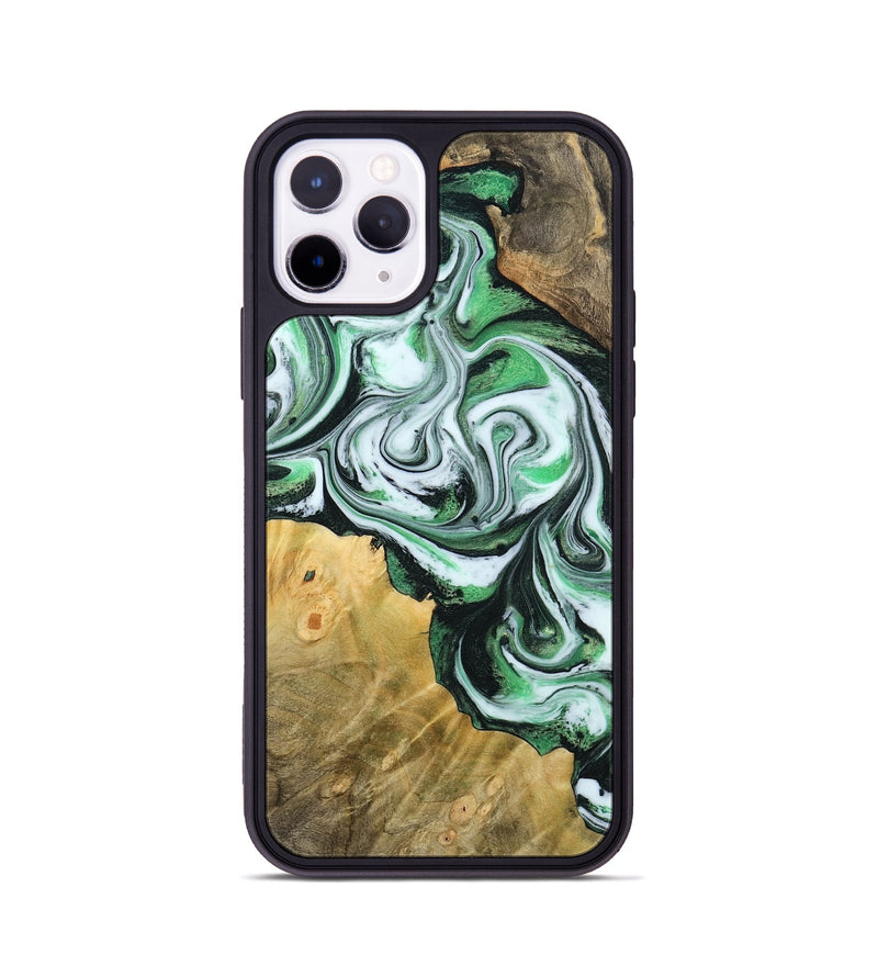 iPhone 11 Pro Wood Phone Case - Jaclyn (Green, 800662)
