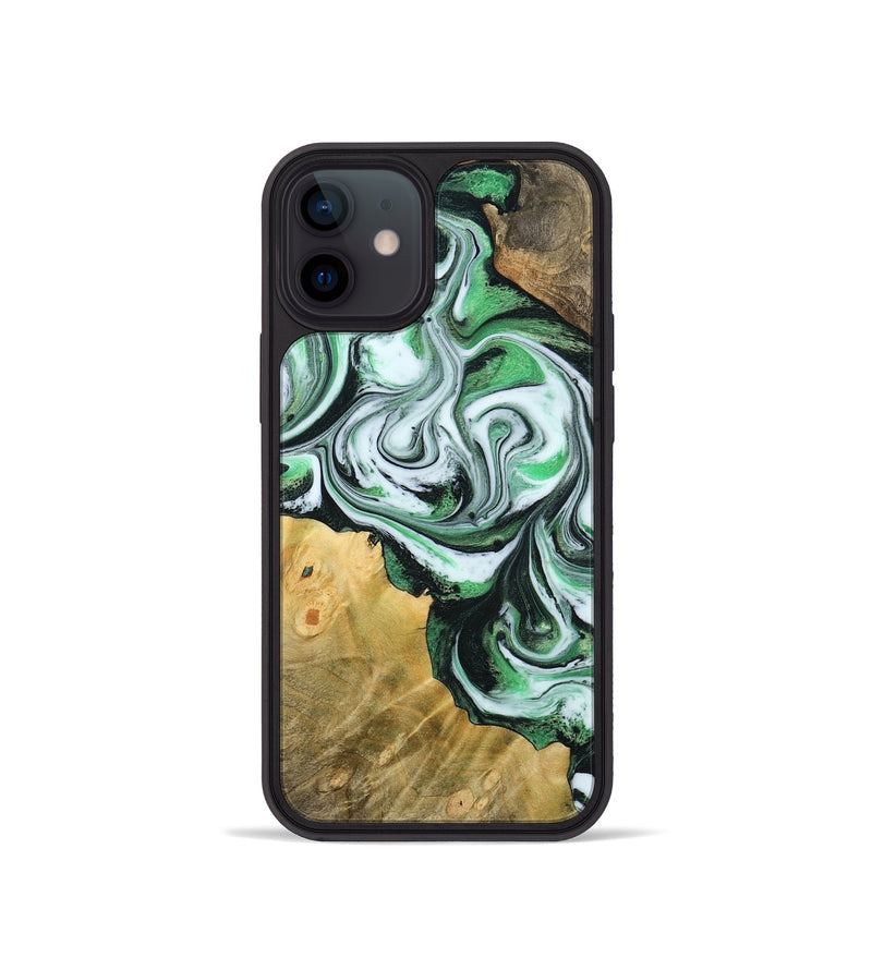 iPhone 12 mini Wood Phone Case - Jaclyn (Green, 800662)
