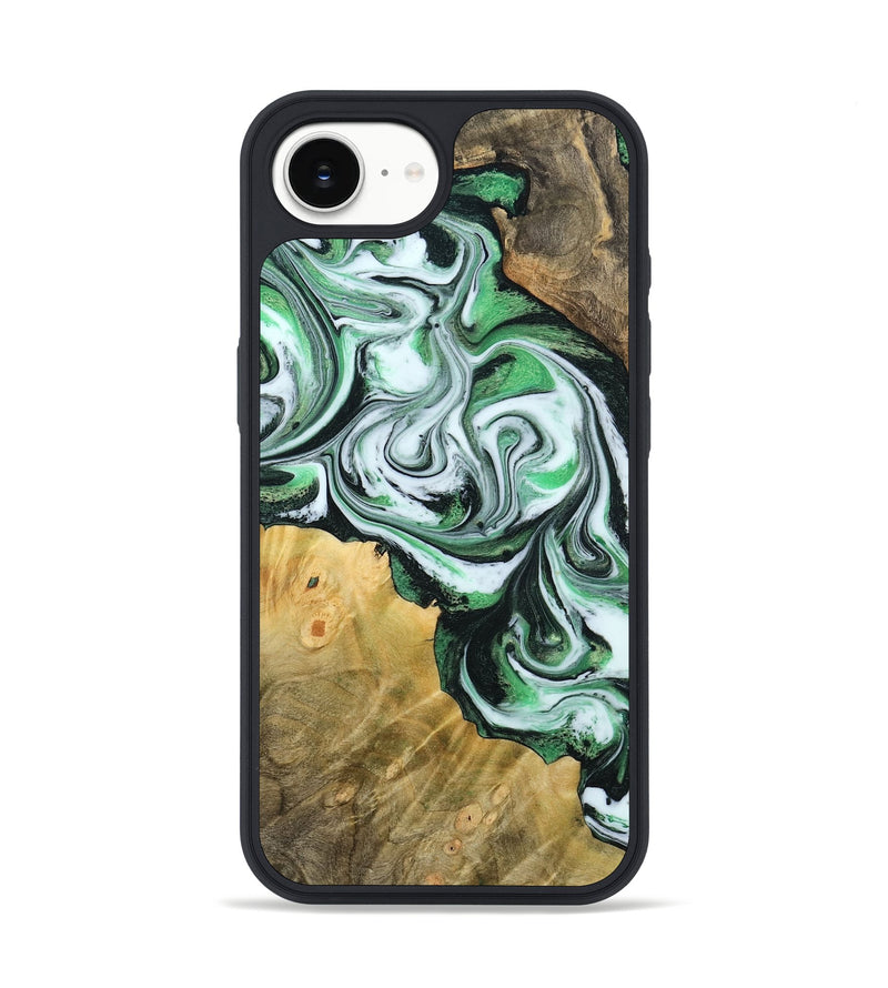 iPhone 16e Wood Phone Case - Jaclyn (Green, 800662)