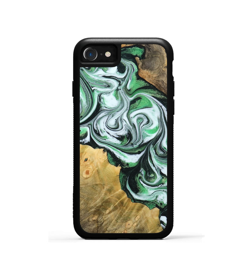 iPhone SE Wood Phone Case - Jaclyn (Green, 800662)