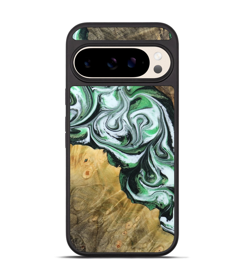 Pixel 10 Wood Phone Case - Jaclyn (Green, 800662)