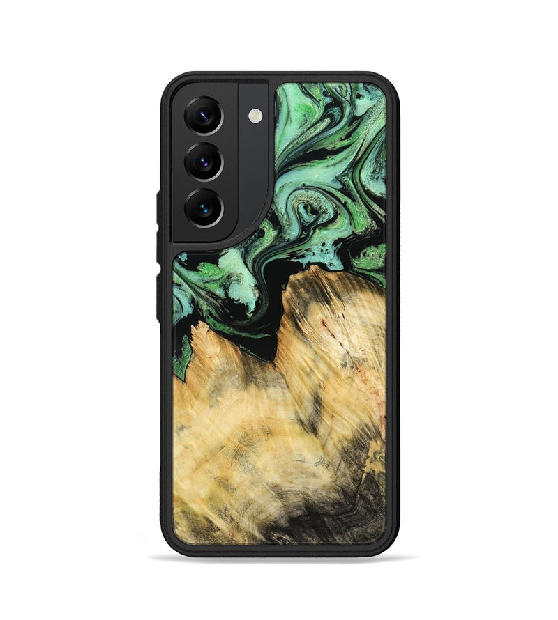 Galaxy S22 Wood Phone Case - Camila (Green, 800663)