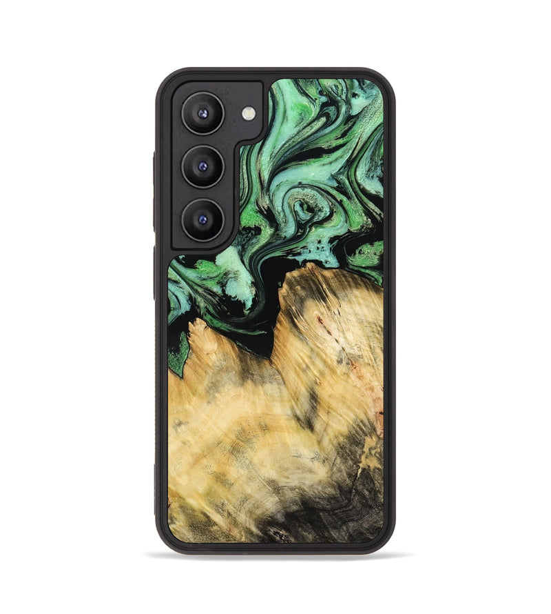 Galaxy S23 Wood Phone Case - Camila (Green, 800663)