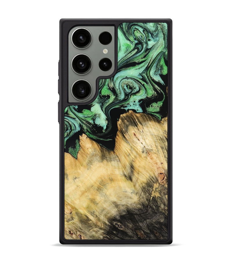 Galaxy S24 Ultra Wood Phone Case - Camila (Green, 800663)