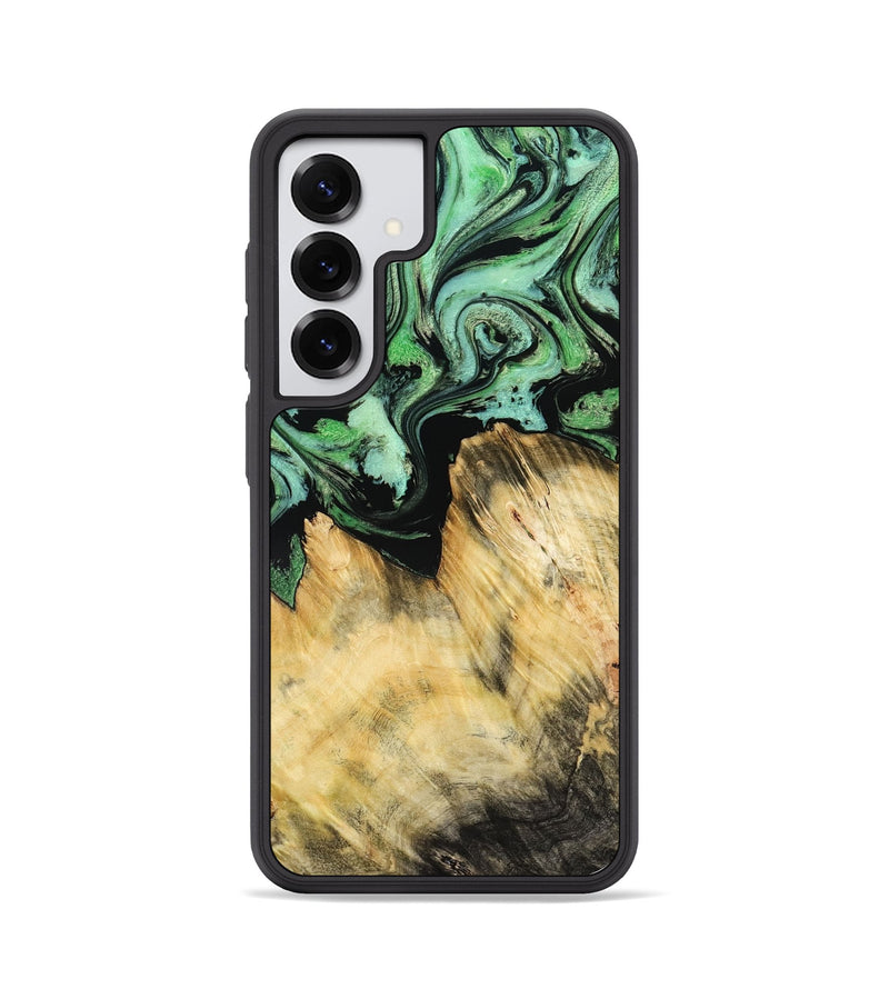 Galaxy S25 Wood Phone Case - Camila (Green, 800663)