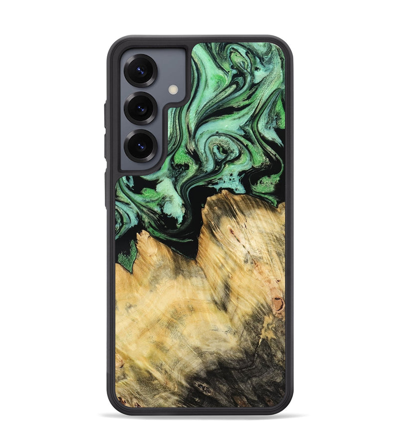 Galaxy S25 Plus Wood Phone Case - Camila (Green, 800663)