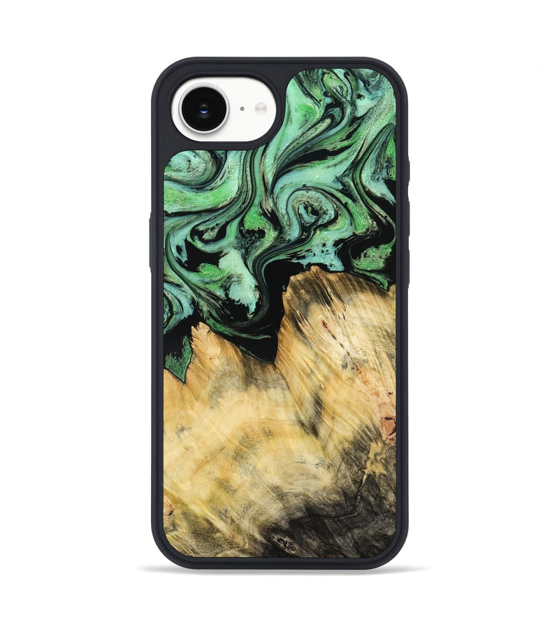 iPhone 16e Wood Phone Case - Camila (Green, 800663)