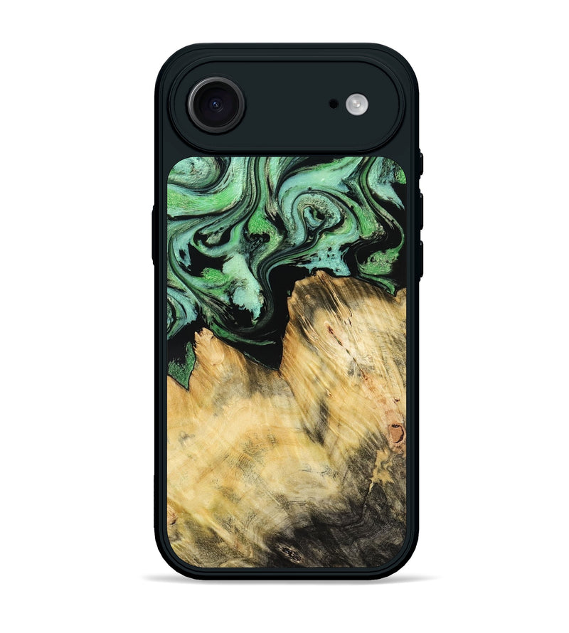 iPhone 17 Air Wood Phone Case - Camila (Green, 800663)