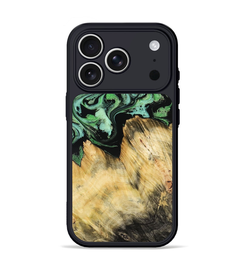 iPhone 17 Pro Wood Phone Case - Camila (Green, 800663)