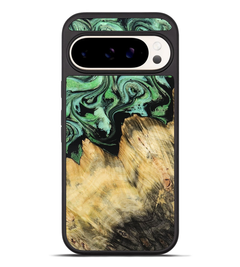 Pixel 10 Pro XL Wood Phone Case - Camila (Green, 800663)