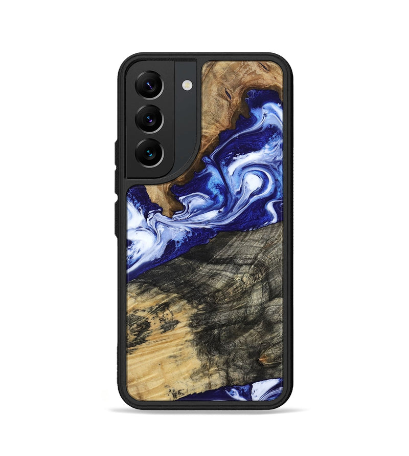 Galaxy S22 Wood Phone Case - Maxwell (Blue, 800664)
