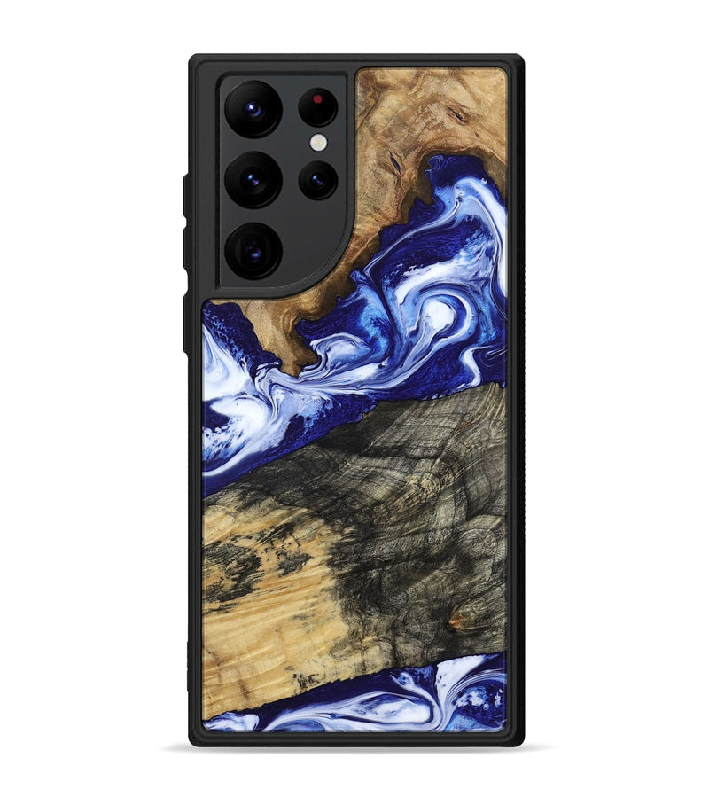 Galaxy S22 Ultra Wood Phone Case - Maxwell (Blue, 800664)