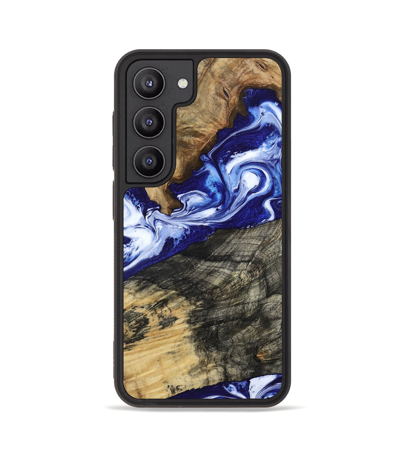 Galaxy S23 Wood Phone Case - Maxwell (Blue, 800664)