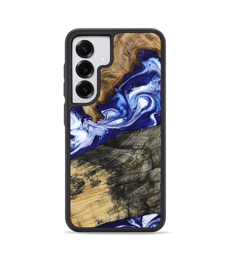 Galaxy S25 Wood Phone Case - Maxwell (Blue, 800664)