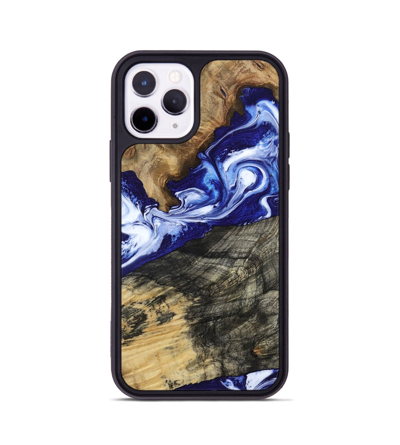 iPhone 11 Pro Wood Phone Case - Maxwell (Blue, 800664)