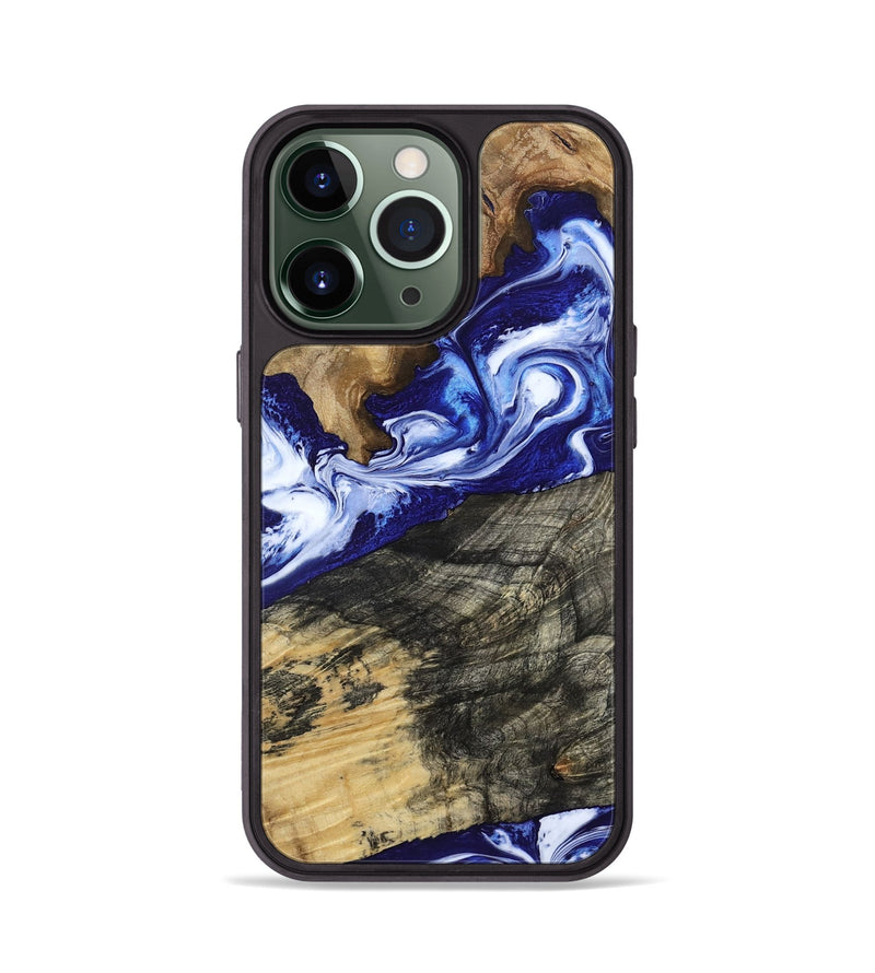 iPhone 13 Pro Wood Phone Case - Maxwell (Blue, 800664)