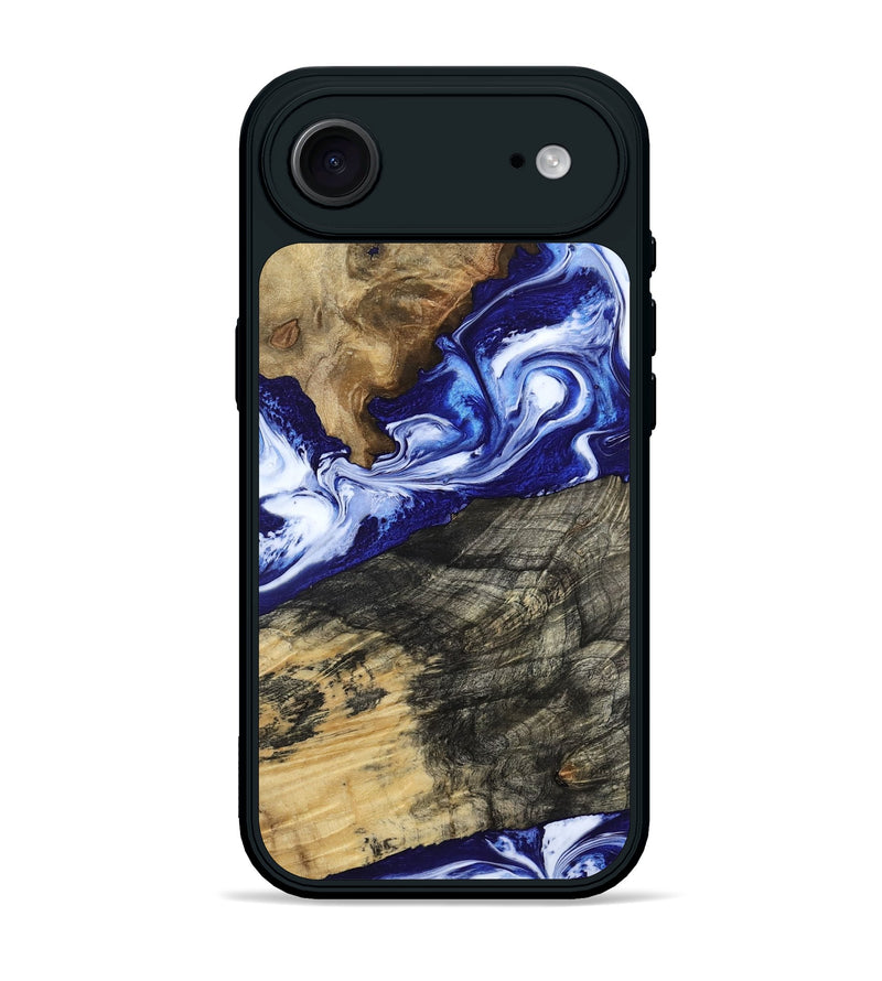 iPhone 17 Air Wood Phone Case - Maxwell (Blue, 800664)