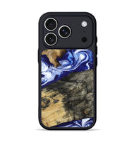 iPhone 17 Pro Wood Phone Case - Maxwell (Blue, 800664)