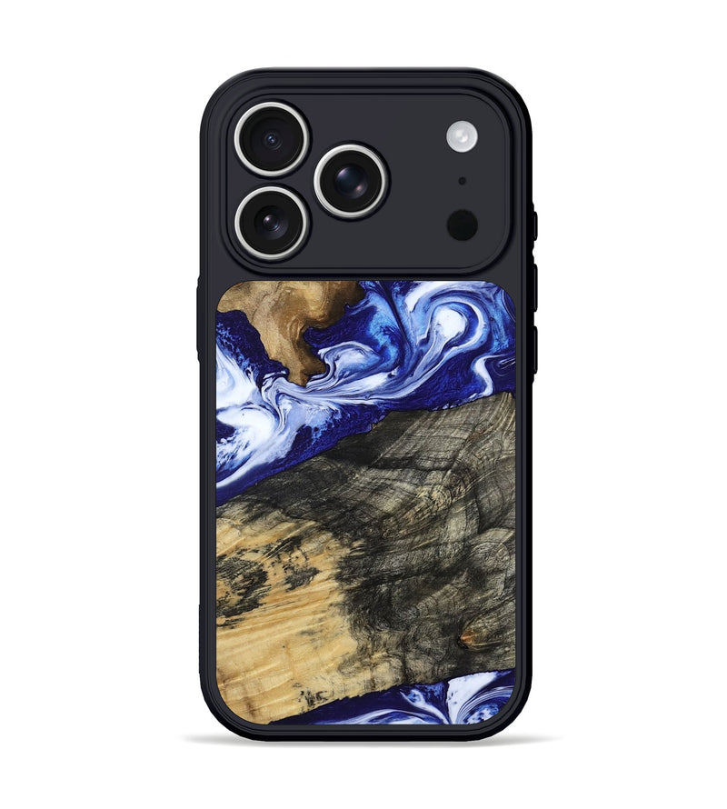iPhone 17 Pro Wood Phone Case - Maxwell (Blue, 800664)