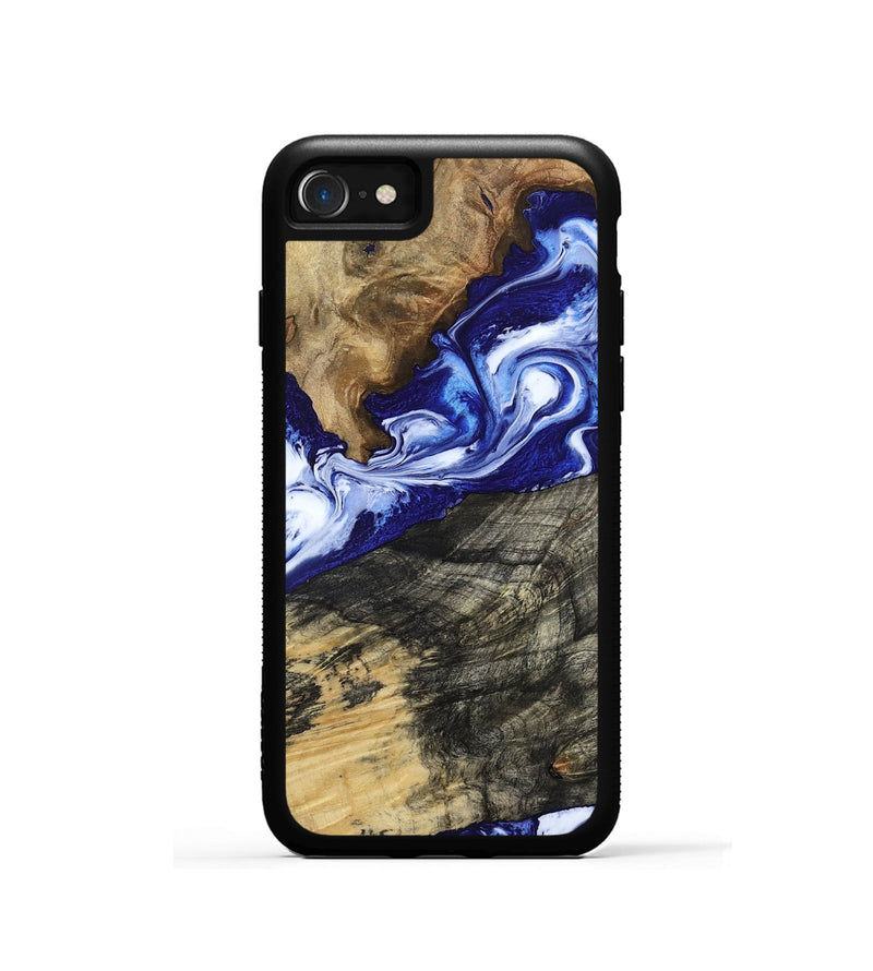 iPhone SE Wood Phone Case - Maxwell (Blue, 800664)