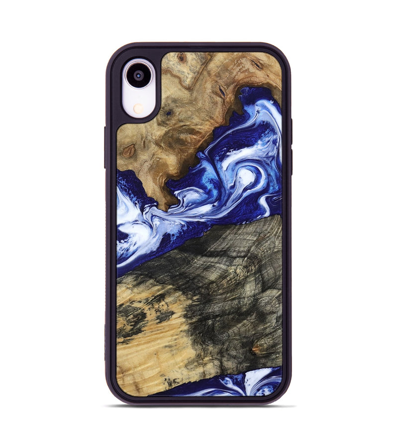 iPhone Xr Wood Phone Case - Maxwell (Blue, 800664)