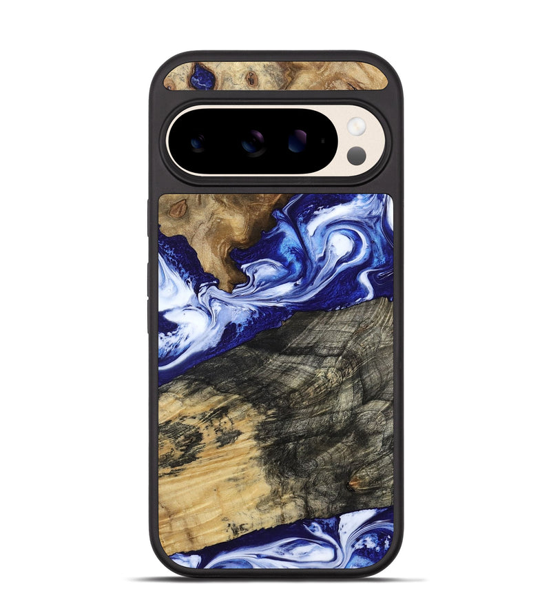 Pixel 10 Wood Phone Case - Maxwell (Blue, 800664)
