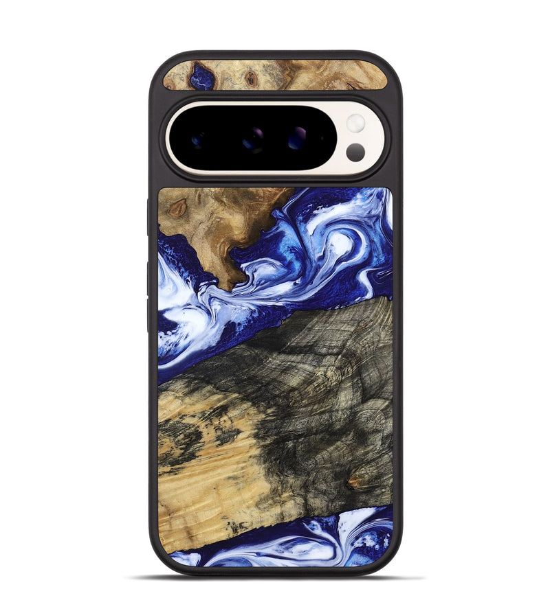 Pixel 9 Wood Phone Case - Maxwell (Blue, 800664)