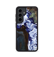 Galaxy S24 Wood Phone Case - Ed (Blue, 800666)