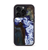 iPhone 15 Pro Wood Phone Case - Ed (Blue, 800666)