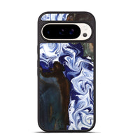 Pixel 9 Wood Phone Case - Ed (Blue, 800666)