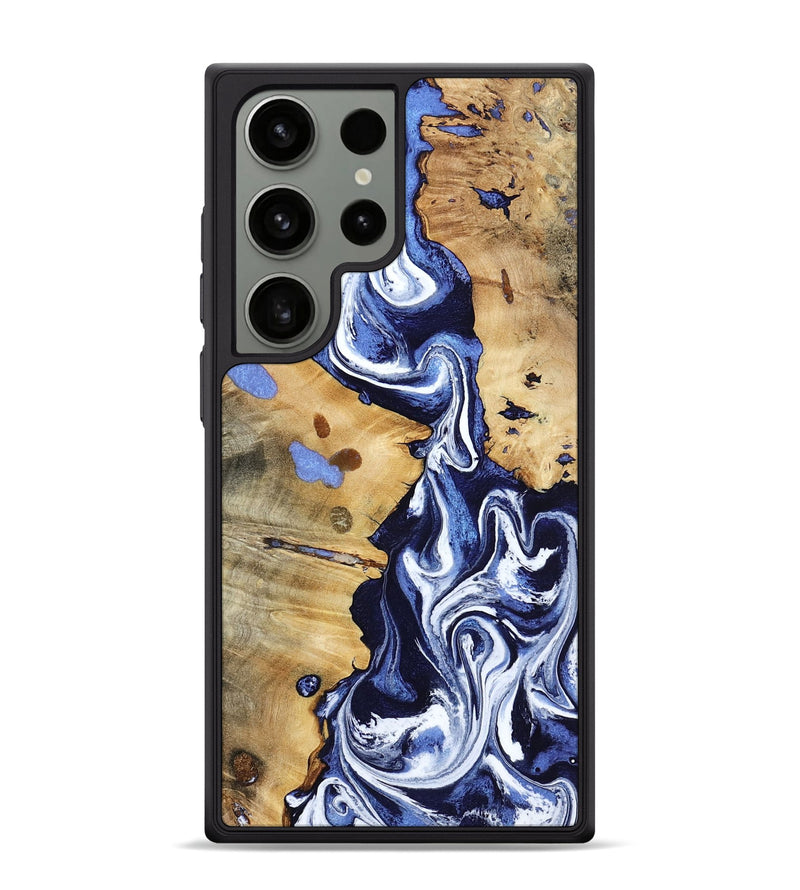 Galaxy S24 Ultra Wood Phone Case - Zona (Blue, 800667)