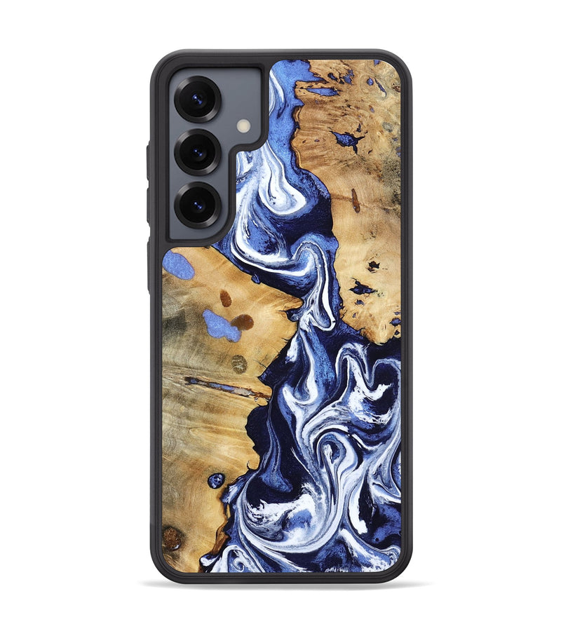 Galaxy S25 Plus Wood Phone Case - Zona (Blue, 800667)