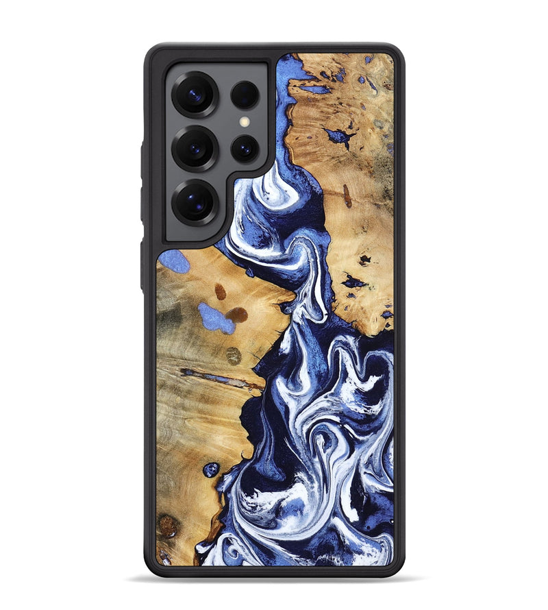 Galaxy S25 Ultra Wood Phone Case - Zona (Blue, 800667)