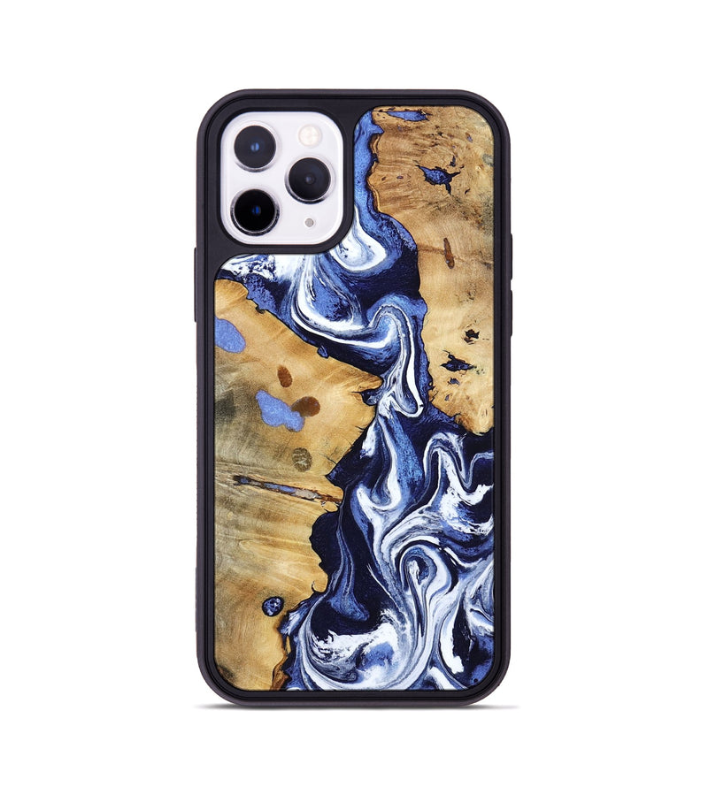 iPhone 11 Pro Wood Phone Case - Zona (Blue, 800667)