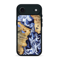 iPhone 17 Air Wood Phone Case - Zona (Blue, 800667)