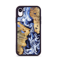 iPhone Xr Wood Phone Case - Zona (Blue, 800667)