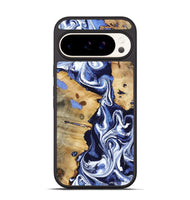 Pixel 9 Wood Phone Case - Zona (Blue, 800667)