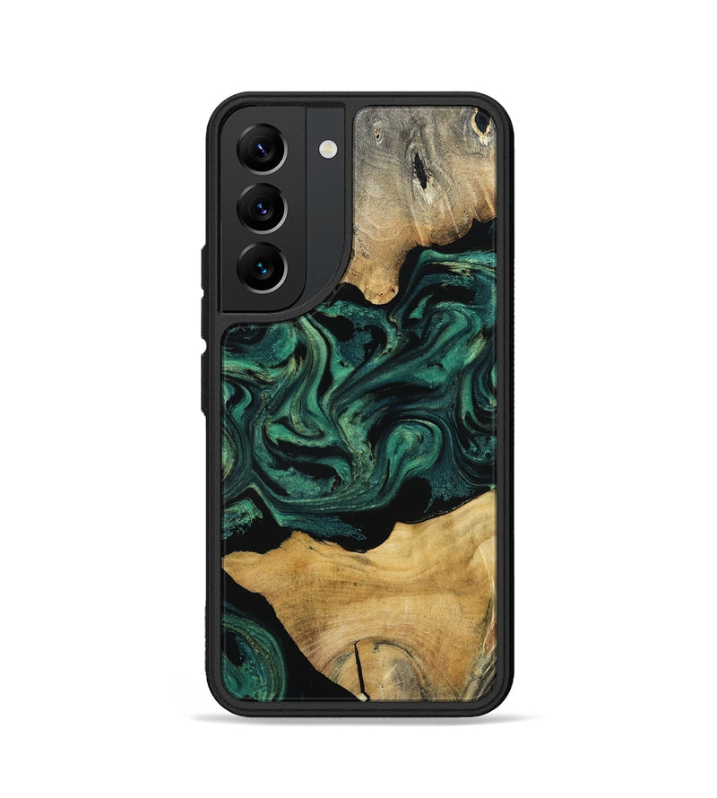 Galaxy S22 Wood Phone Case - Jammie (Green, 800668)