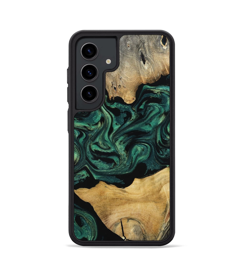 Galaxy S24 Wood Phone Case - Jammie (Green, 800668)